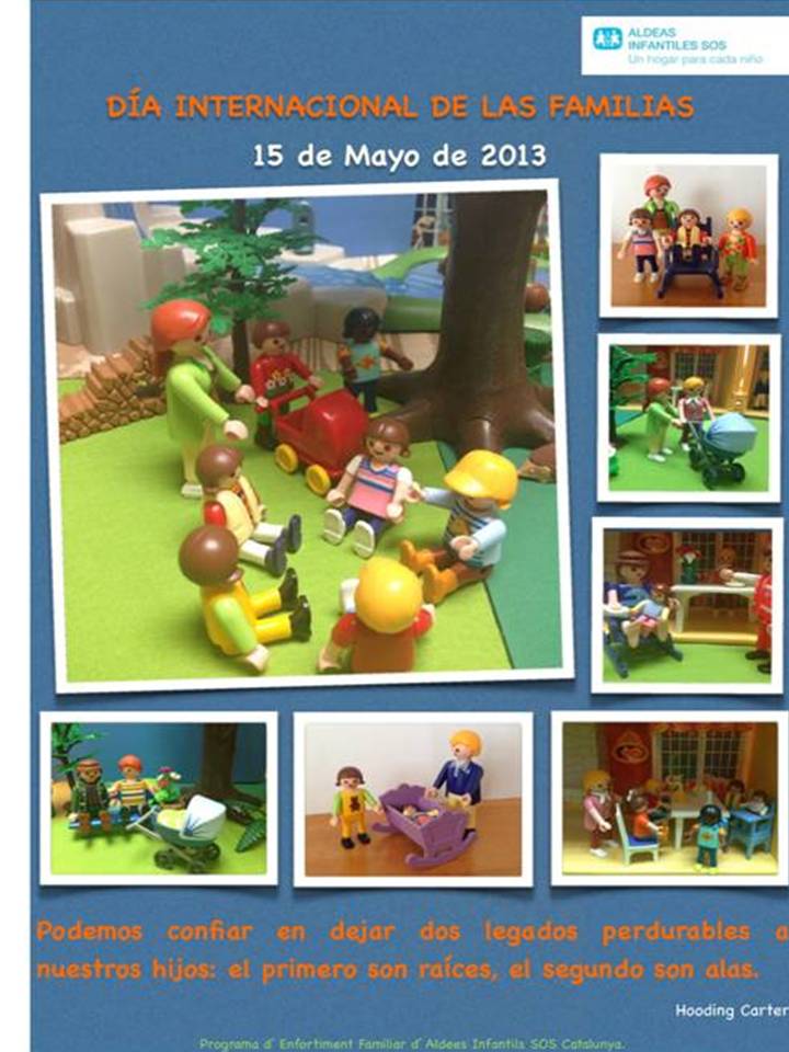 Cartel creado por el  equipo del Programa de Fortalecimiento de SOS ALDEAS INFANTILES BARCELONA.