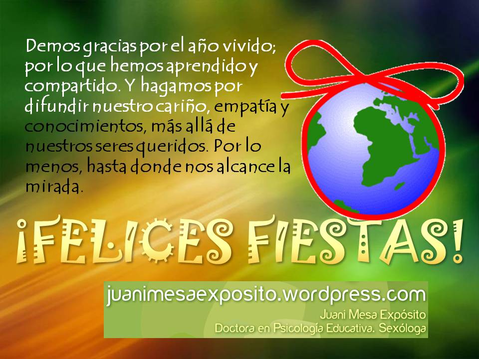 FELICITACIÓN  2013. doctora Juani Mesa Expósito. https://juanimesaexposito.wordpress.com