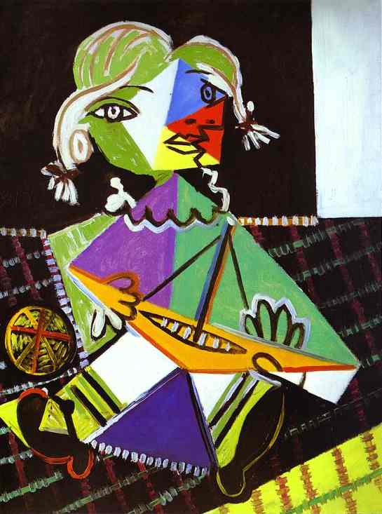 Niña con barco. Picasso.
