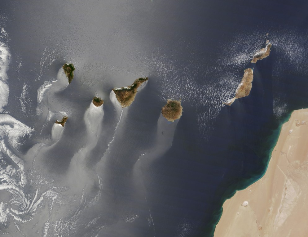 Foto de la NASA de las Islas Canarias. Primer Premio 2013 por votación planetaria.