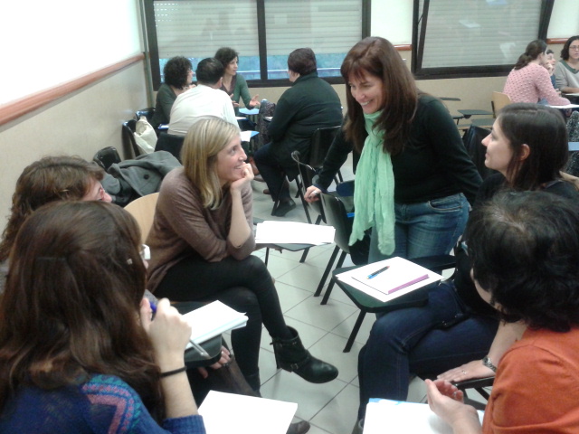 Otro momento del taller "Desarrollar una sana Autoestima"., a cargo de la Dra. Juani Mesa Expósito, dentro de las XI Jornadas de Edu. Emocional y Familia, dela Universitat de Barcelona.