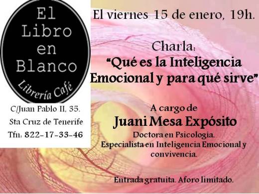 Charla "Que es la Int. Emocional y para qué sirve". El Libro en Blanco.