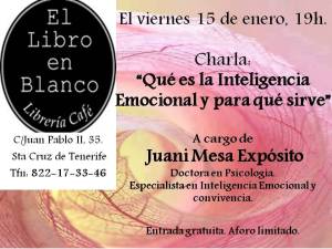 Charla "Que es la Int. Emocional y para qué sirve". El Libro en Blanco.